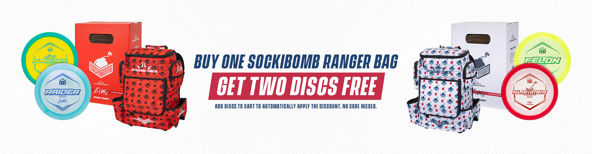 Buy Sockibomb Combat Ranger - Get 2 FREE Discs